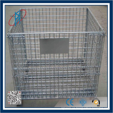 Industrial Galvanized System Steel Pallet Cage Para la venta